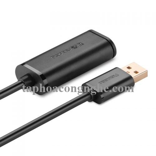 Ugreen 10321 10M màu Đen Cáp tín hiệu nối dài USB 2.0 có chip khuếch đại cao cấp US121 30010321